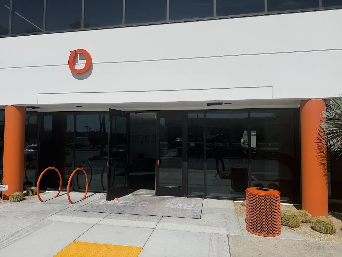 Mycrogrid office entrance in Palm Desert